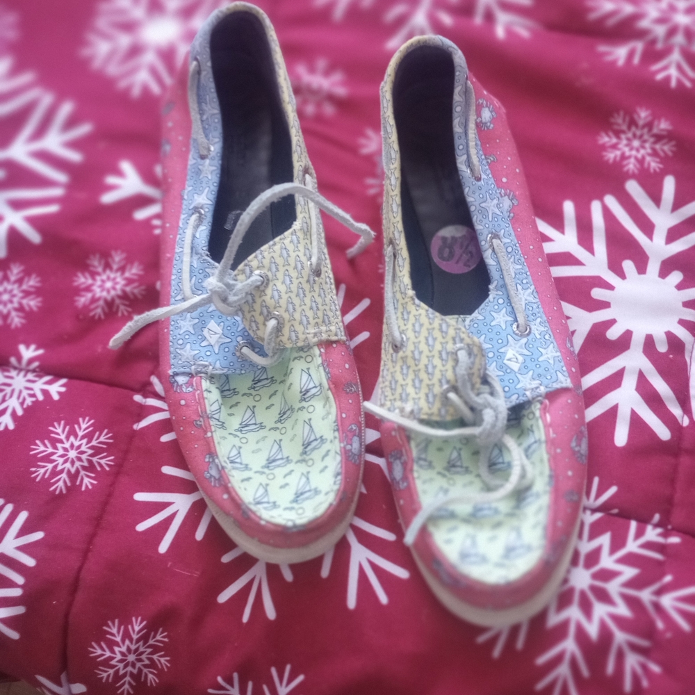 Sperry Multicolor Patchwork Athletic Shoes - image 1